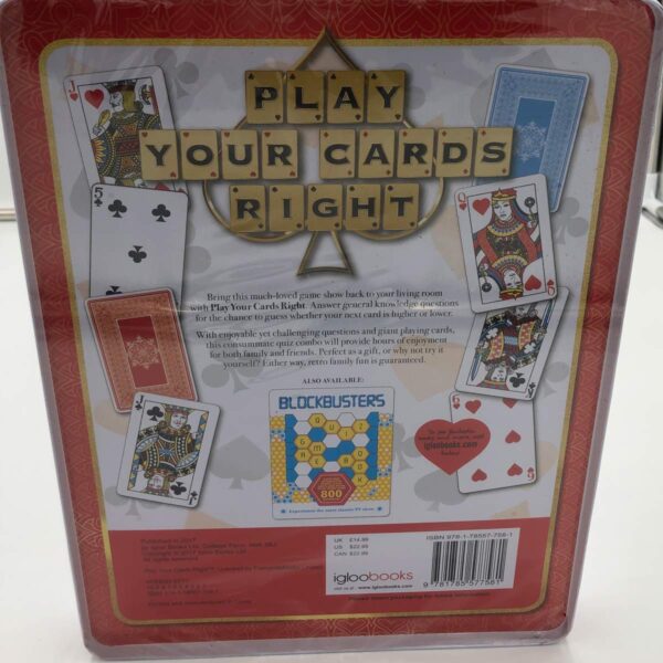play-your-cards-right-tin-note-tins-are-damaged-cards-and-book
